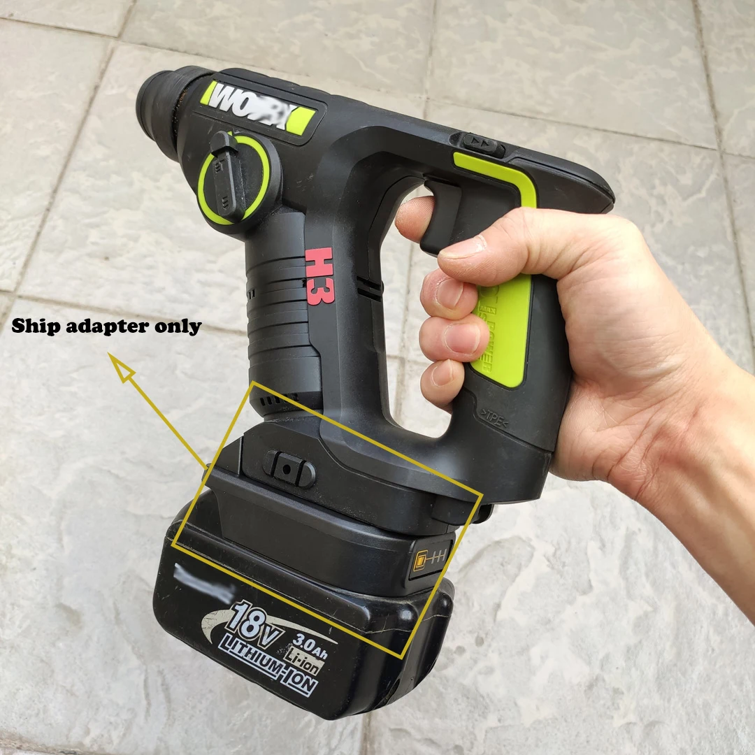 Адаптер преобразователя для Makita, Dewalt, Milwaukee, литий-ионных аккумуляторов bosch 18 в, преобразователь в worx 20 в, powershare, 4 контакта, 5