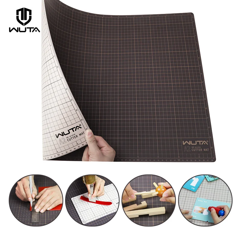 WUTA New Fabric Cutting Mat, Leather Cutting Board A1 A2 A3 A4 A5 Professional Self Healing Quality Double-Sided  Craft Tool Set