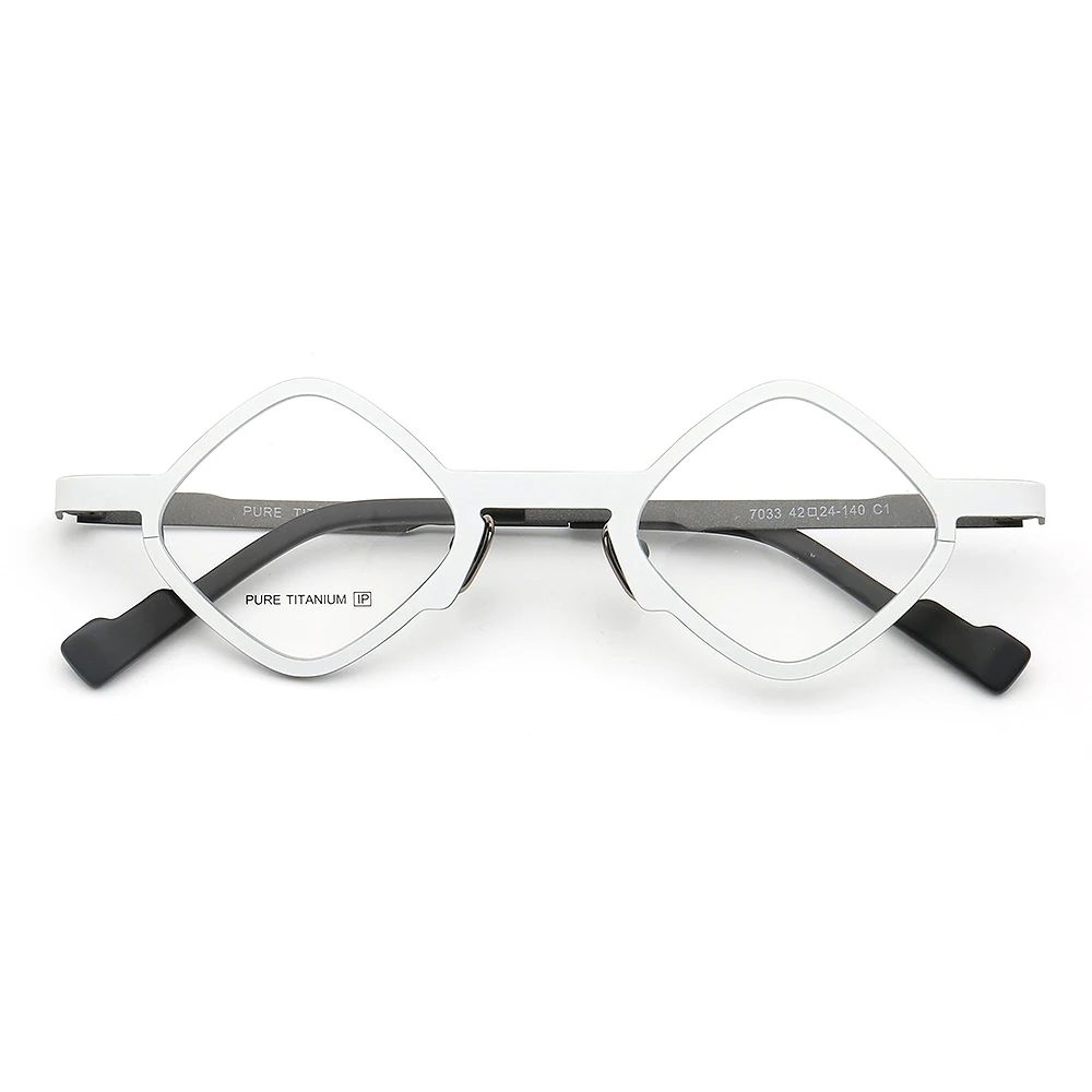 Square Men Glasses Frame Women Optical Eyeglasses Frames Pure Titanium Fashion Retro Metal Spectacles Rx Eyewear Lightweight