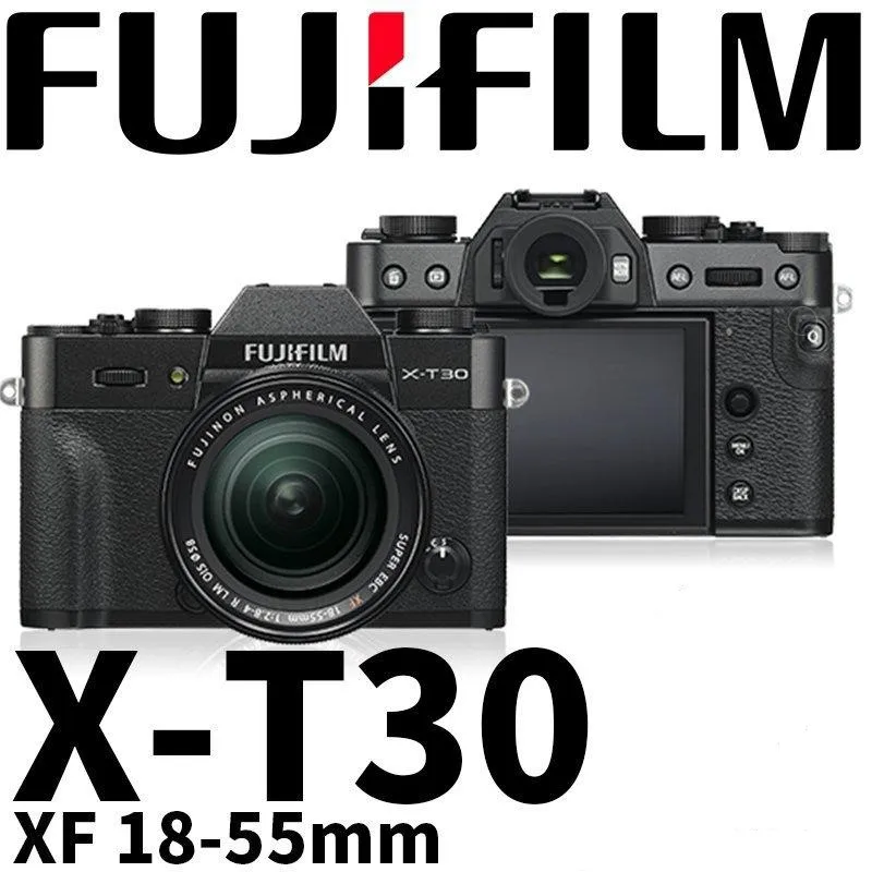 New Fujifilm X-T30 XT30 Mirrorless Digital Camera with XF18-55mm Kit - Black