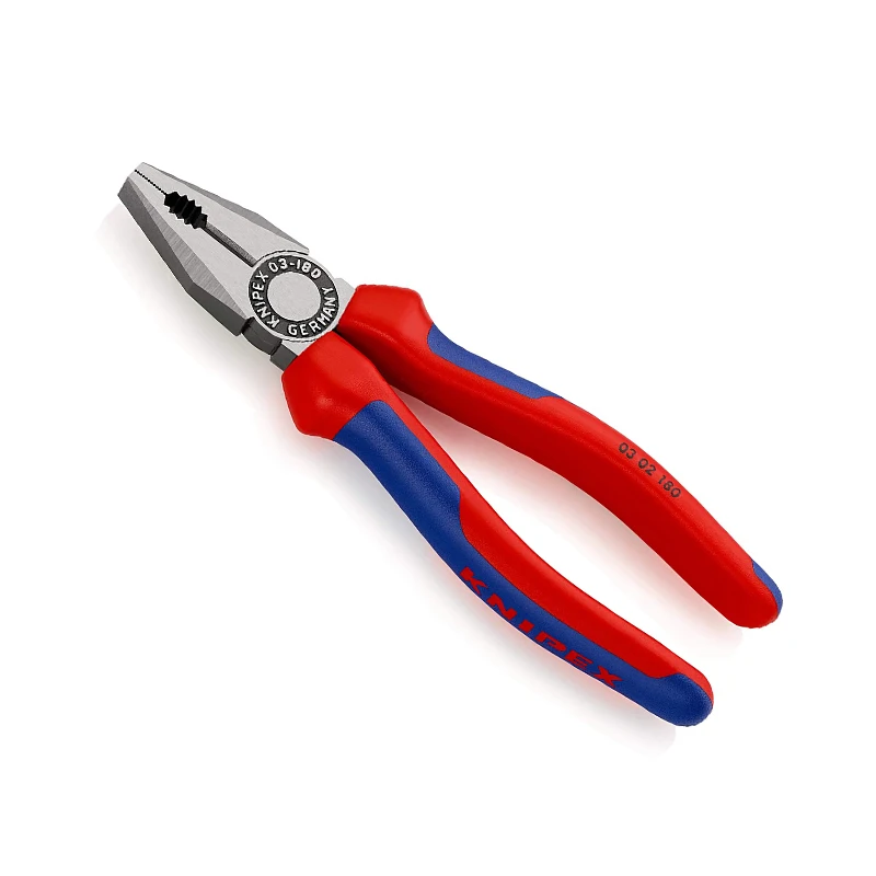 Knipex Combination Pliers with Multi-Component Grips 180mm Hand Tools Metal Cutter Workpro Edc Equipment  Cutting Instruments