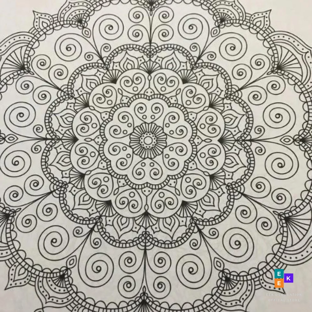 1 Pcs 84 Pagina Mandala Kind Volwassen Bloem Schilderen Boek Stress Reliever Voor Graffiti Tekening Art Super Mandala 2 Schilderen