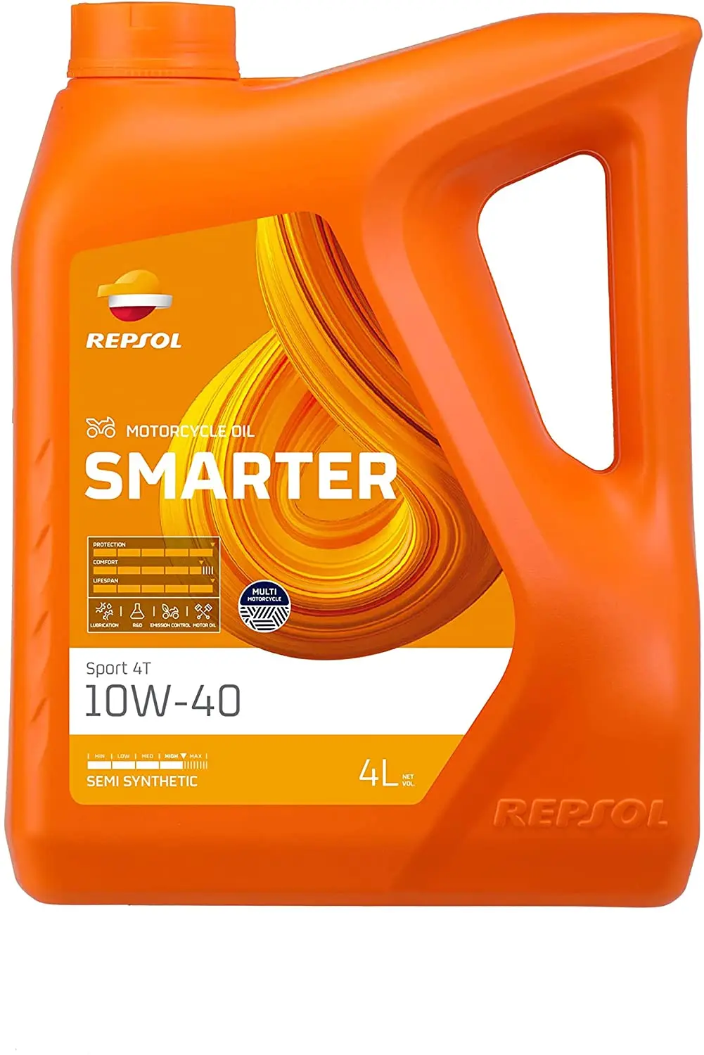 Repsol RPP2065MGB engine oil REPSOL SMARTER SPORT 4T 10W40 4L motorcycle biker