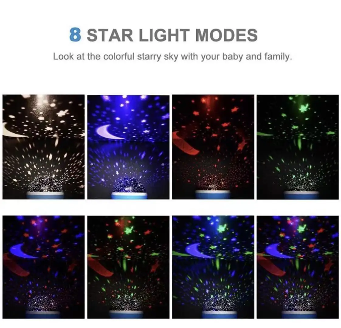 Star 360 ° Galaxy Lampshade Star Master Projector Luminaire