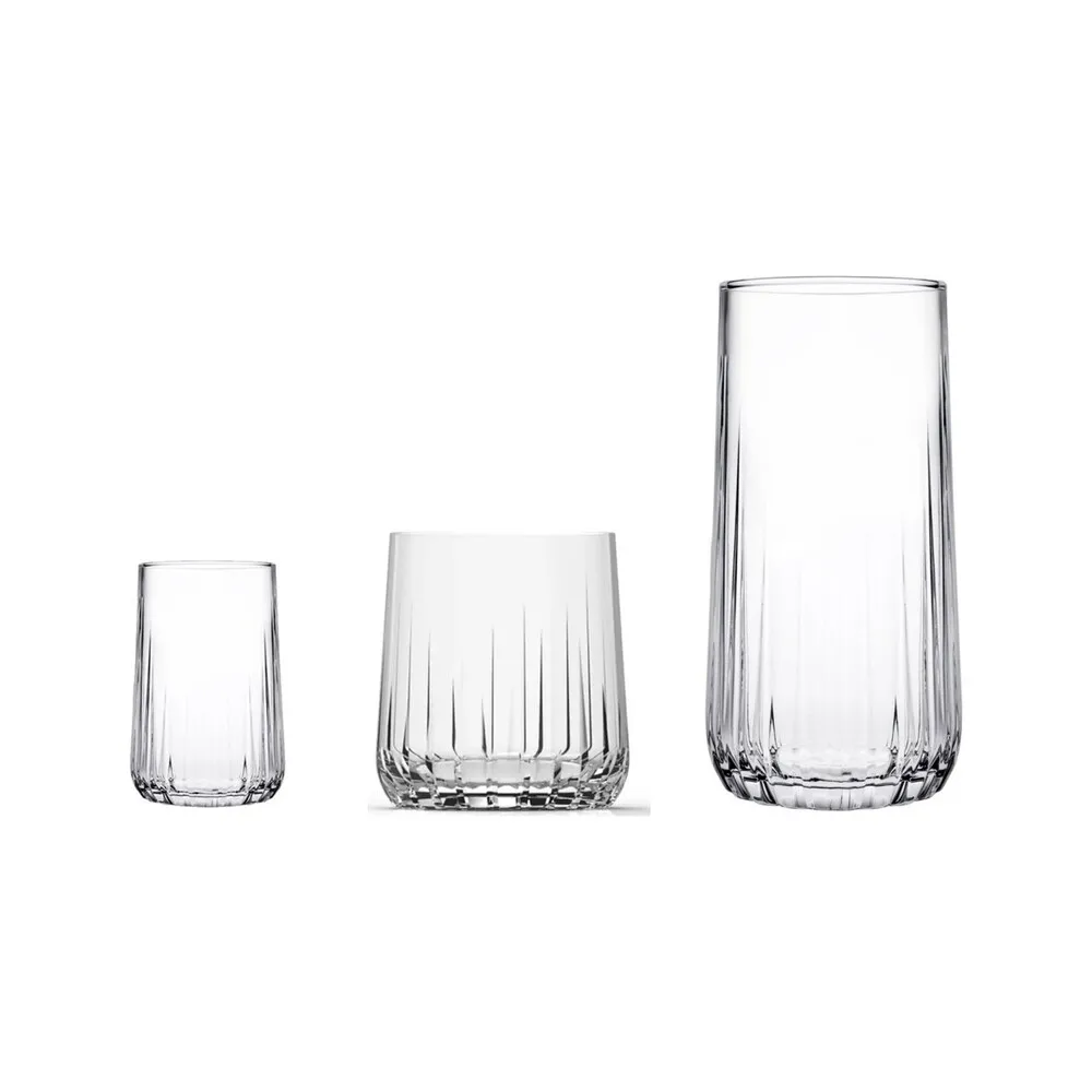 18 Pieces Paşabahçe Nova Water Soft Drink Coffee Side Glassware Cup Sets Tableware Fast shipping from Turkey