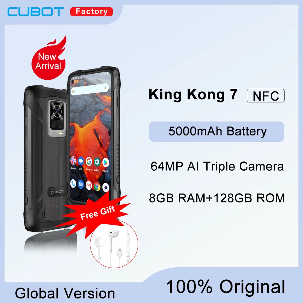 camera tripla ai nfc android 11 otg ip68 ip69k 5000mah 8gb mais 128gb 636 fhd mais impermeavel cubot kingkong rugged smartphone mp 01