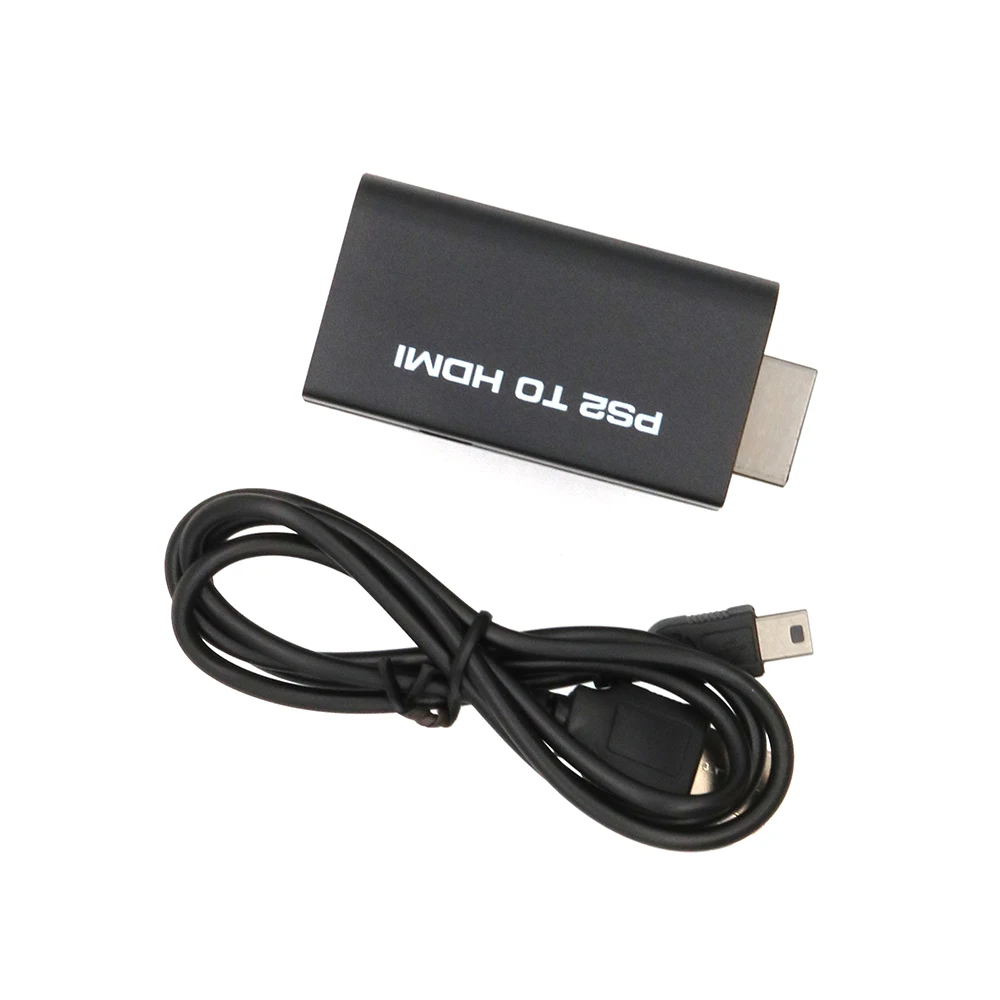 Адаптер PlayStation 2 PS2-HDMI, видеоконвертер PS2 HDMI с аудиовыходом 3,5 мм, передача сигнала AV-HDMI
