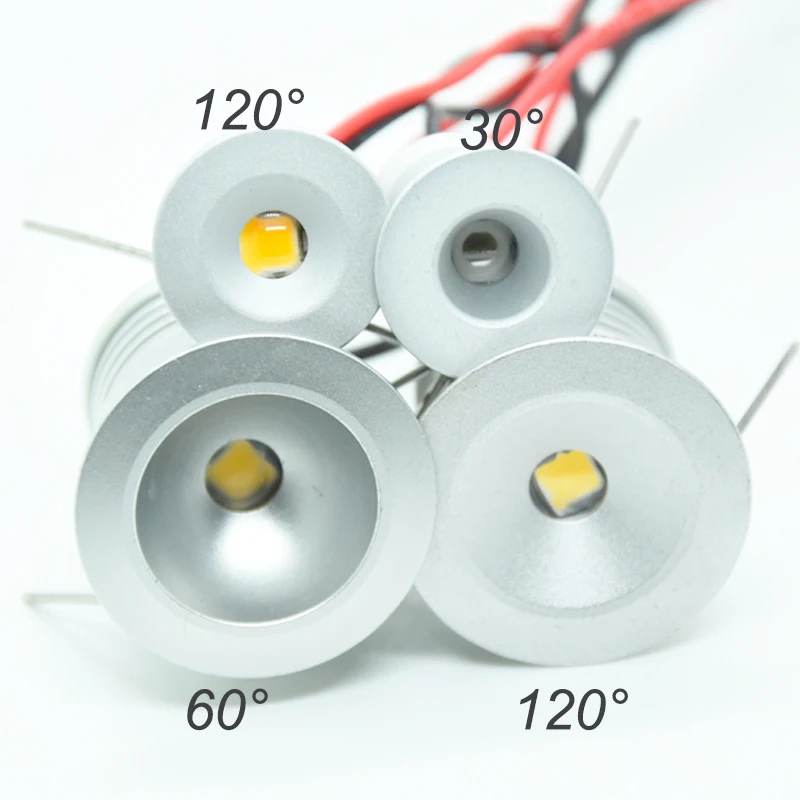 Dimmable Mini LED Downlight, Lâmpada do teto, Showcase Display Iluminação, Downlight interior, Dimmable, 1W, IP65, 15mm, 2mm, 12V