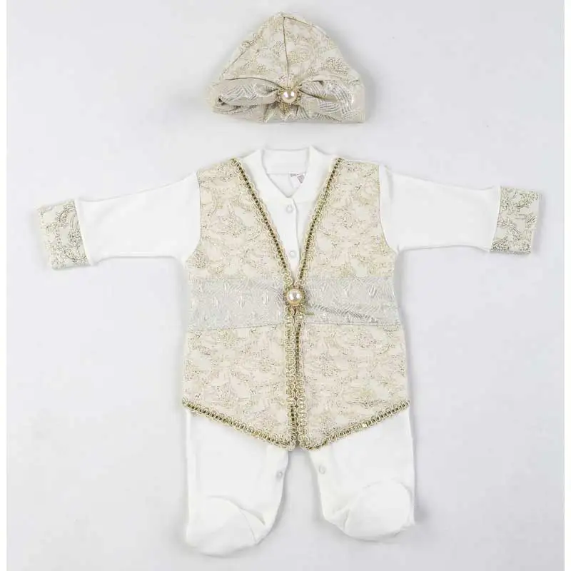 For Baby Boy's Suit Ottoman Mevlüt Clothes Male Babies Jumpsuit Hat Toddler Formal Dresses Clothing Special Occasions Sweaty Models