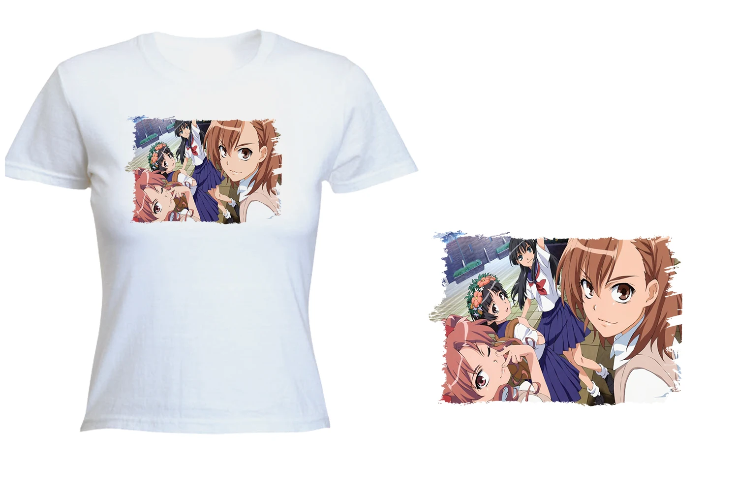 WOMENS T-SHIRT TOARU KAGAKU NOT RAILGUN T-shirt