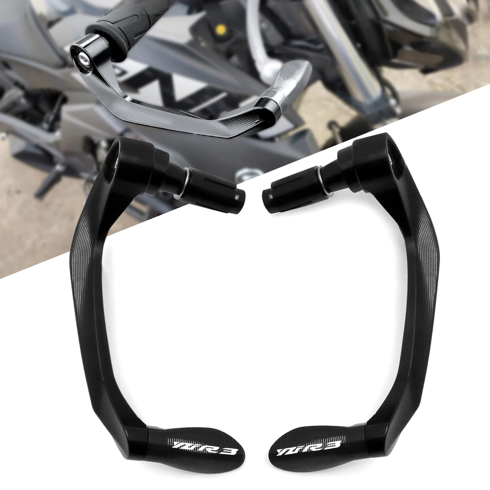 

Aluminum YZFR3 Brake Clutch Levers Protector Handlebar Guards Replacement for YZF-R3 YZF R3 2017-2021 Motorcycle Accessories