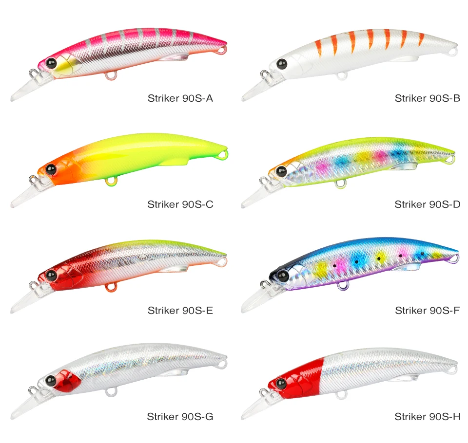 TSURINOYA 90S Heavy Minnow Sinking Angelköder 3,54 Zoll 37 g STRIKER Long Casting Hochfester harter Köder Meeresangeln Thunfischmodell – Detail 5