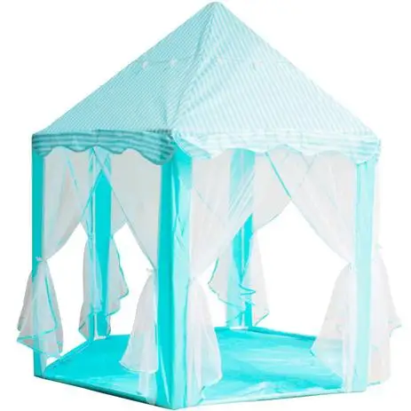 AZMS STORE-Tent Hut Castle Children's Beautiful Blue promotion ready delivery QUICK SHIP TO ALL BRAZIL