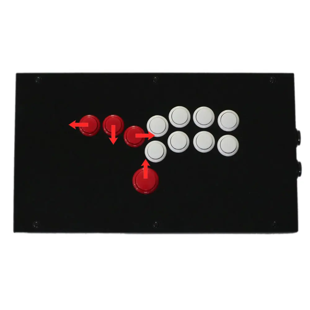 Imagem -06 - Todos os Botões Hitbox Estilo Arcada Joystick Luta Vara Controlador de Jogo para Ps4 Ps3 pc Sanwa Obsf24 30 Rac-j800b