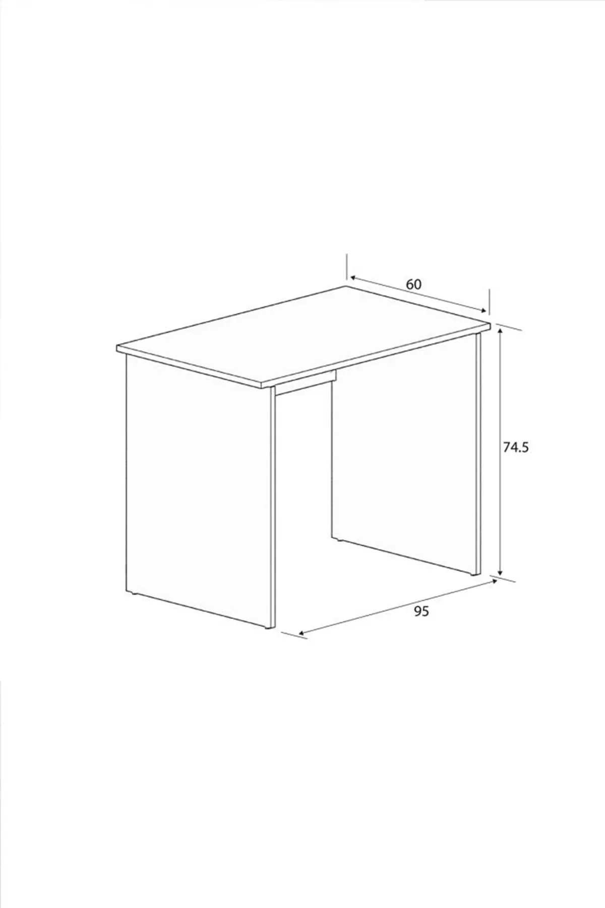 Meja Komputer Kantor Mimilos 95 Cm X 60 Cm