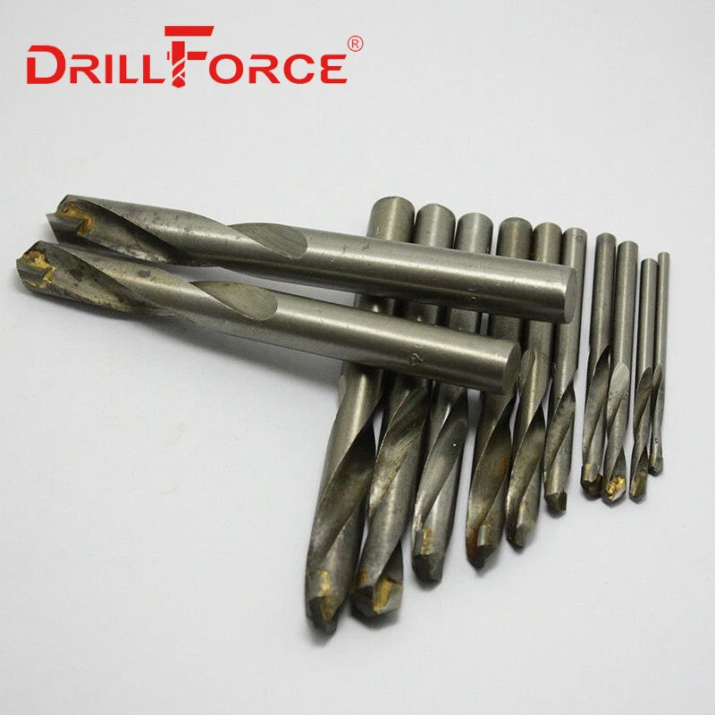 Сверло Drillforce из карбида вольфрама, биты слесарные для чугуна и алюминия, 10 шт., 3-20 мм (3/5/10/15/20 мм)