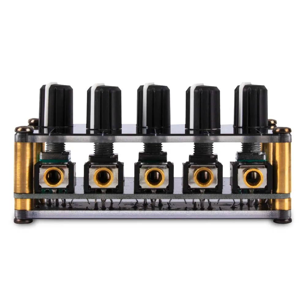 Mini 4 Kanal Stereo Linie Mixer 4in1out für Live Studio Aufnahme Tragbare Passive Analog Audio Sound Mischpult Geräuscharm