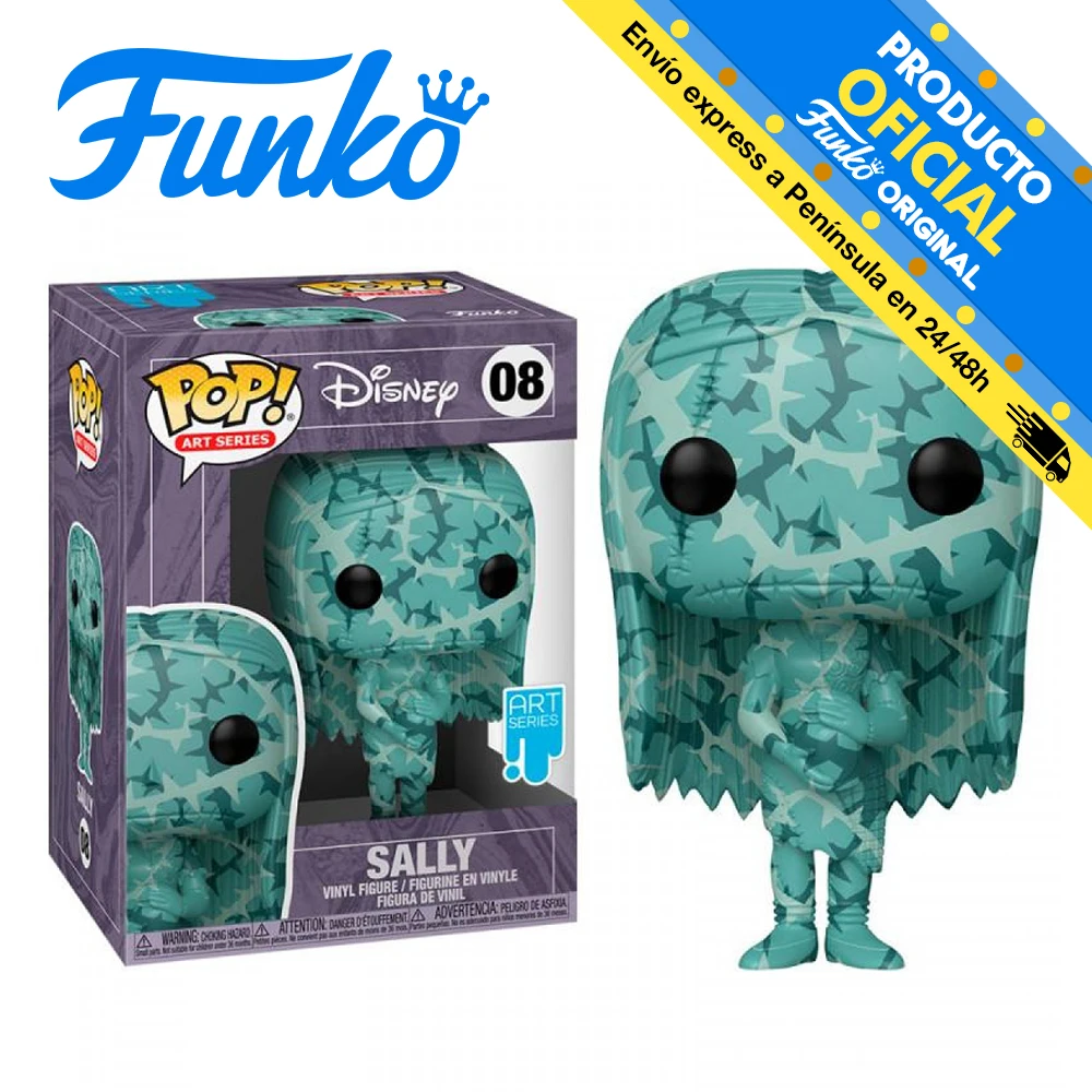 FUNKO POP! Nightmare before Christmas - Sally artistic and protective box, art series, 8, original, toys, boys, girls, gifts, collector, figures, dolls, shop, with box, new, officially licensed