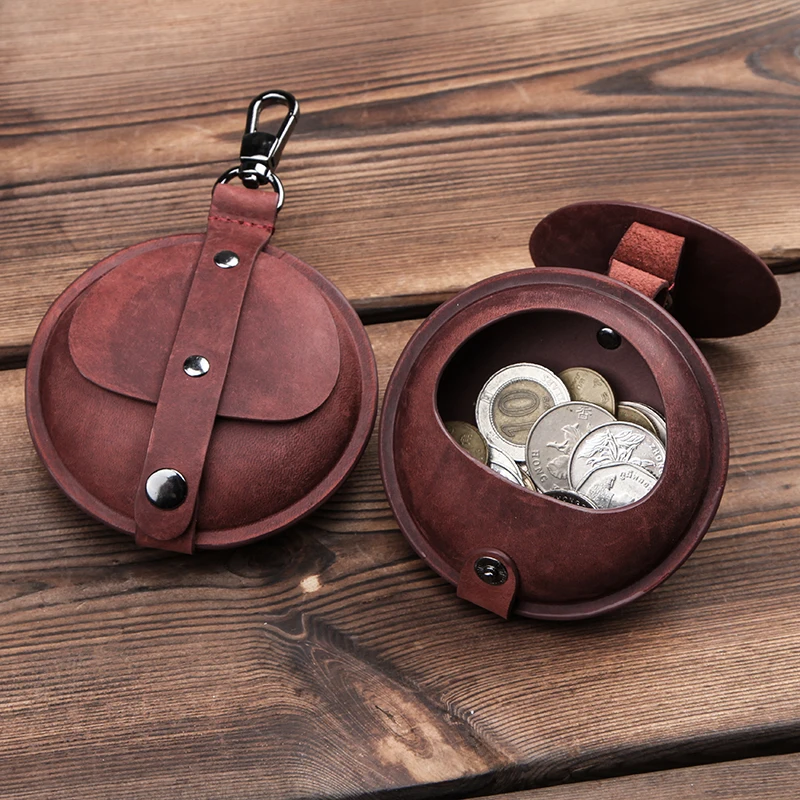 Contacts Genuine Leather Women Small Coin Purse Wallet Money Bag Female Mini Cute Coin Pouch Pocket For Earphone Storage Box