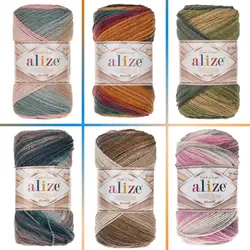 Alize Superlana Klasik Batik Wool Ball Hand Knitting Yarn, 100 grams 280 meters, Acrylic, Autumn / Winter Season, Crochet, Clothes, Sport, Cardigan, Blouse, Quality, Hobby, Knit, Palmie Store,  Made In Turkey - DIY