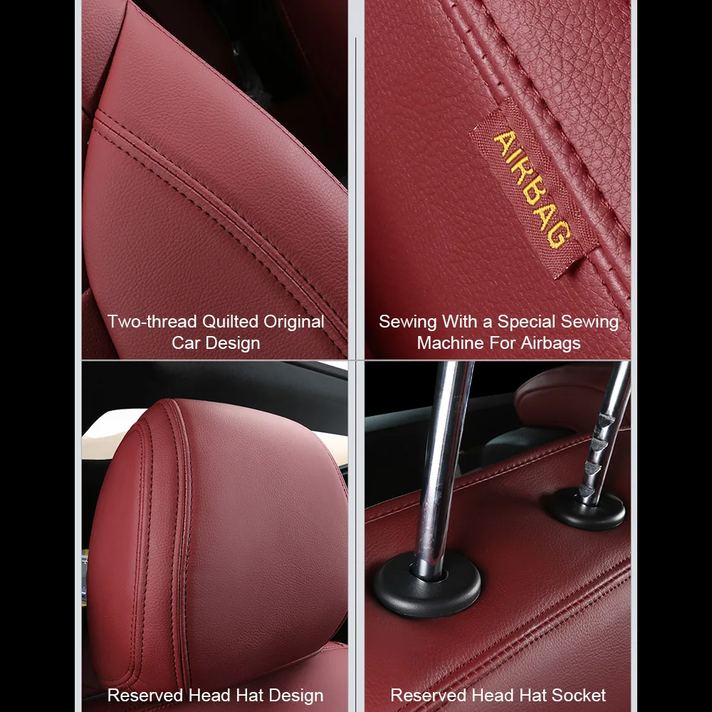 Für Tesla Model S 2015 2016 2017 2018 2019 2020 2021 2022 2023 Maßgefertigte PU-Leder Autositzbezüge Set Schutz Zubehör – Detail 39