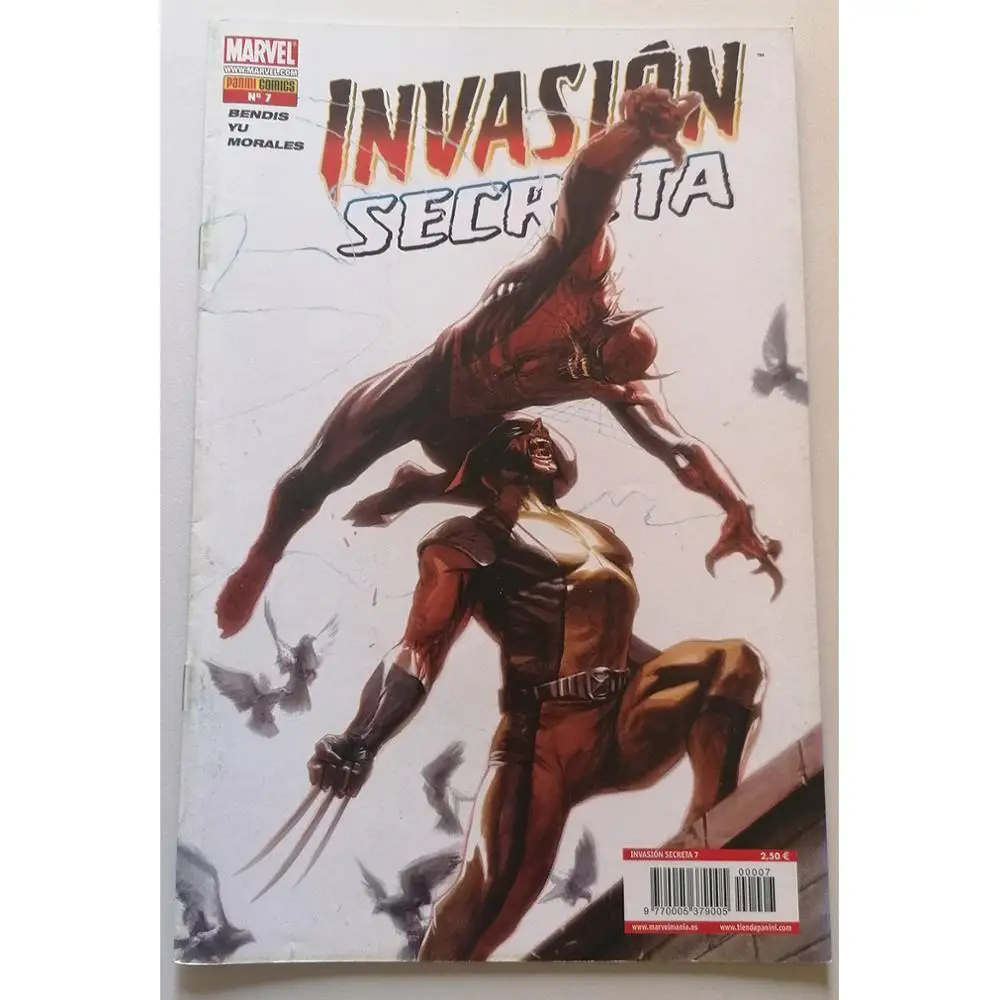 MARVEL, secret invasion No. 7, ED. PANINI, year 2009, various authors, COMIC BOOK, Spanish TEBEO, MINI series, Avengers