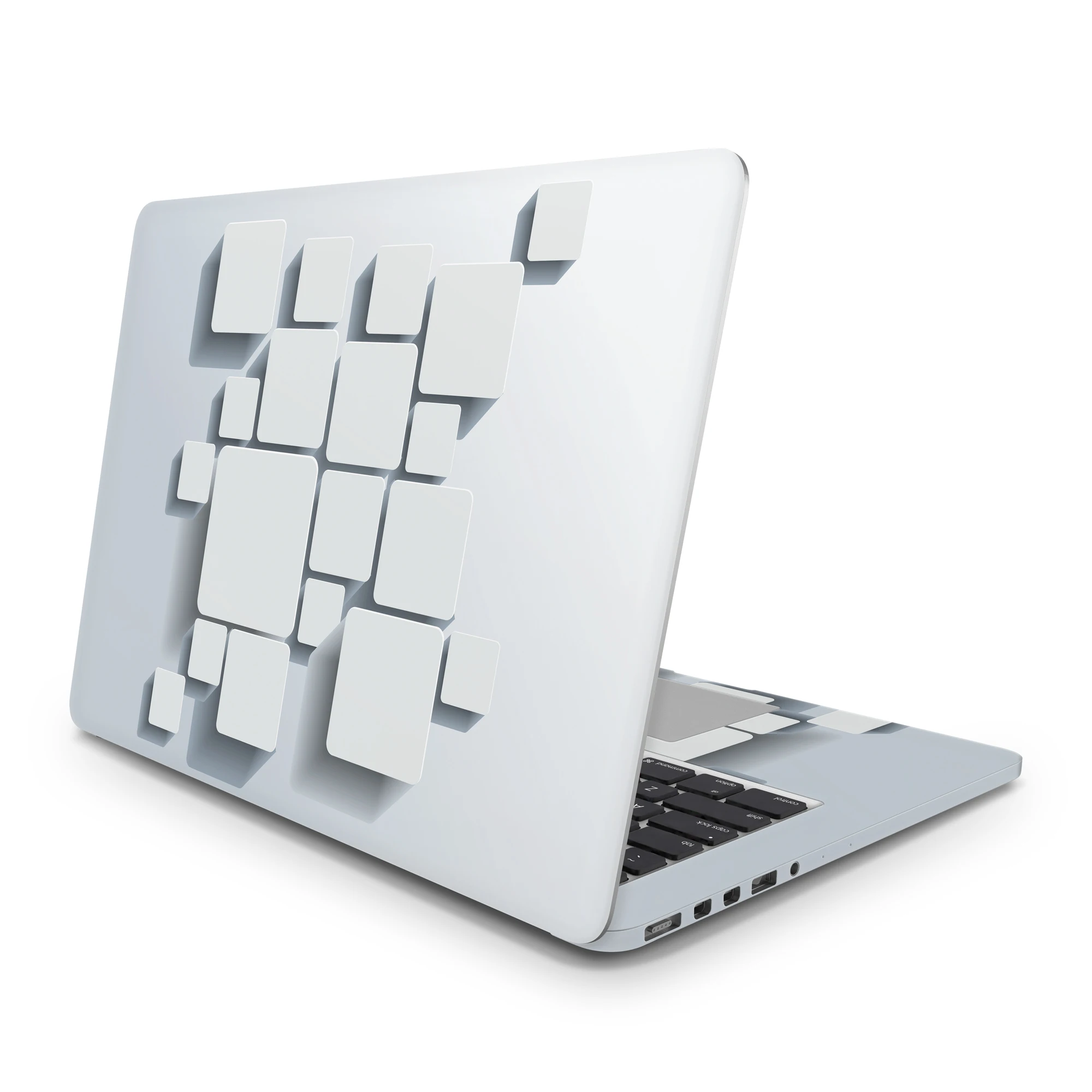 Sticker Master 3D Gray Laptop Vinyl Sticker Skin Cover For 10 12 13 14 15.4 15.6 16 17 19 