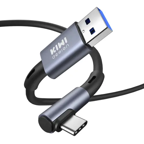 KIWI 디자인 16피트 링크 케이블 (Oculus/Meta Quest 3S 액세서리 및 Quest 3/2/Pro 호환, USB 3.0 - USB 링크 케이블)