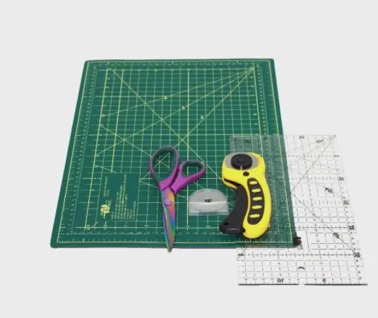 Green 90x60 Double Cut Base Kit More Accessories for Sewing Patchwork, Cutting Mat, Craft Cutting Board, Patchwork