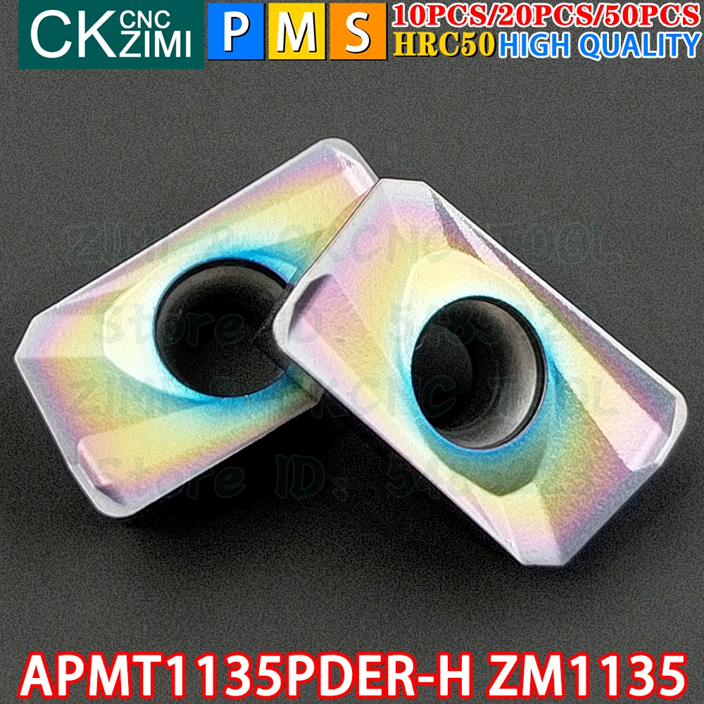 APMT1135PDER-H ZM1135 APMT 1135 PDER H Carbide Insert Shoulder milling Insert Tool CNC Metal lathe Indexable milling cutter Tool