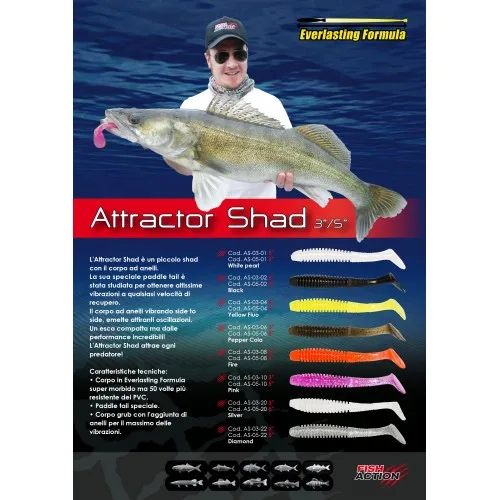 FISH ACTION fishing lure Attractor shad 3