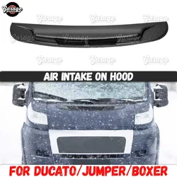 Air intake on hood case for Citroen Jumper 2006-2013 with mesh ABS plastic accessories cover protective pad car styling tuning