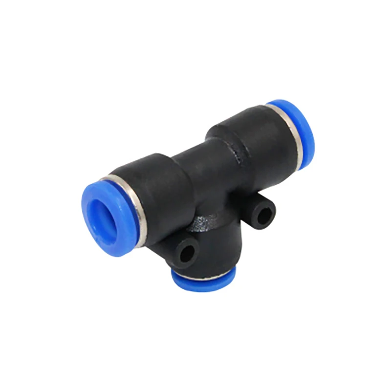 1Pcs PE Air Connectors Hose Connection Air Fitting 3Way Quick Coupling Pneumatic Fittings 4/6/8/10/12/14/16Mm