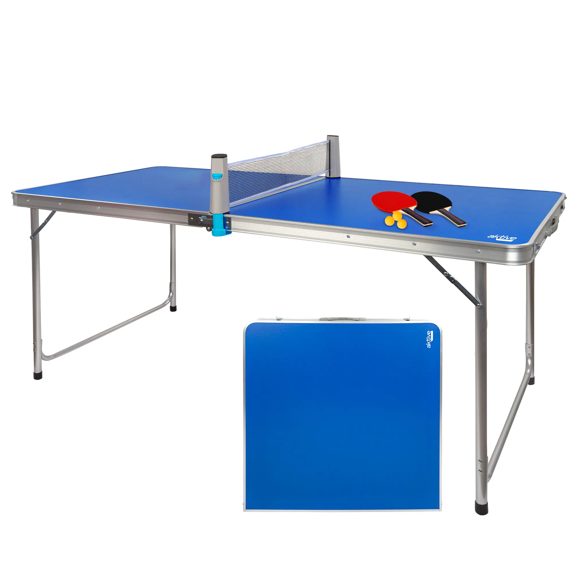 Camping Aktive folding ping pong table, camping folding table 160x80x70 cm, outdoor folding tables, folding garden table, camping table, folding dining tables, ping pong Kit, table ping pong