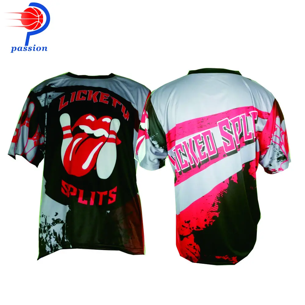 

5PCS Custom Bowling Shirt Men's T-shirt Summer O-Neck Casual Short-sleeved Jersey Sportswear Tops Unisex Oversized Fashion Tees