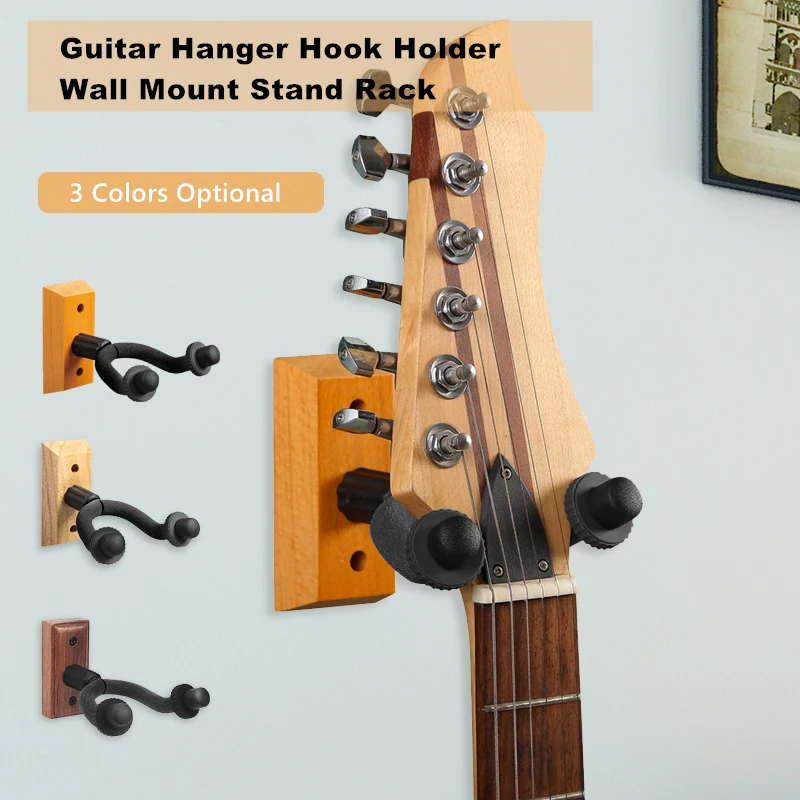 1Pc Wall-mounted Guitar Hook Hanger Anti-slip Bass Display Stand Ukulele Instrument Accessories