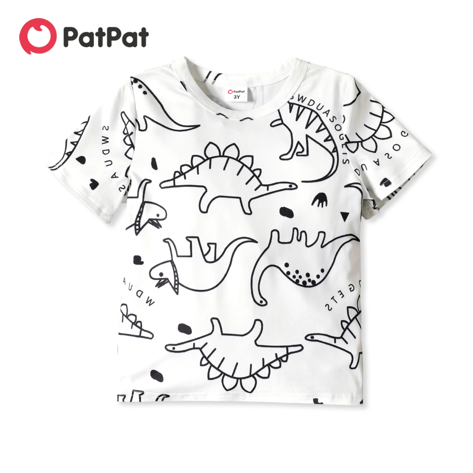 

PatPat Toddler Boy Animal Dinosaur Print Short-sleeve Tee