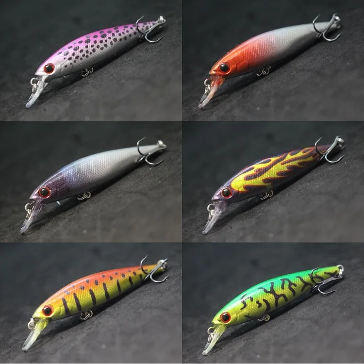 wLure Fishing Lure Jerkbait 6g 7.5cm Tiny Sinking Minnow Carp Fresh Water Use Tight Wobble Long Casting M762