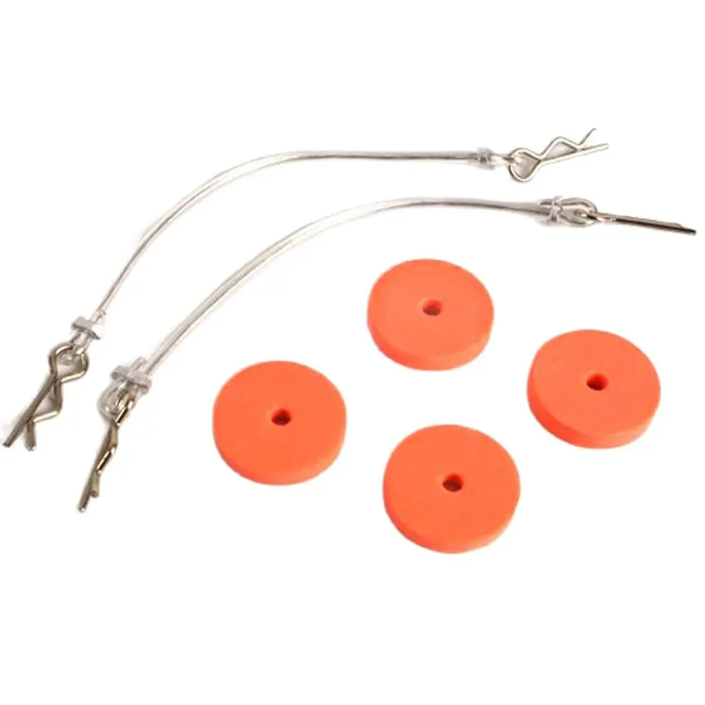 Body Clips with 100mm Cable and protective sponges. For rc 1/10 car bodies. Accessories remote control housings. Free shipping