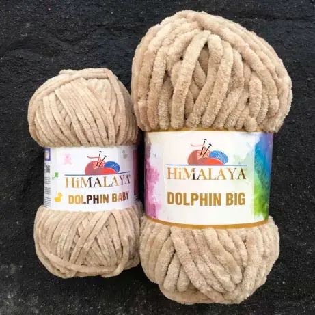 Himalaya Dolphin BIG Yarn 200g Super Bulky Chunky Thick Knitting Crochet Velvet Chenille Velure Wool Soft Baby Blanket Amigurumi