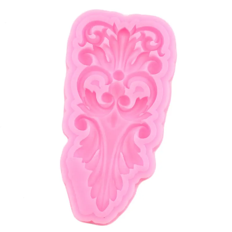 Scroll Relief Silicone Molds Flower Cake Border Mold Cake Decorating Tools Baking Mould Resin Clay Candy Gumpaste Chocolate Mold