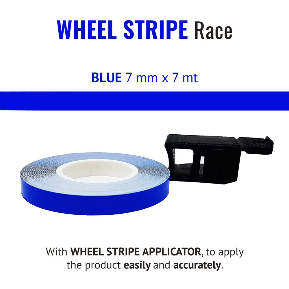 Wheel Stripe adhesive strips for Wheel motorcycle Race 7 mm with applicator