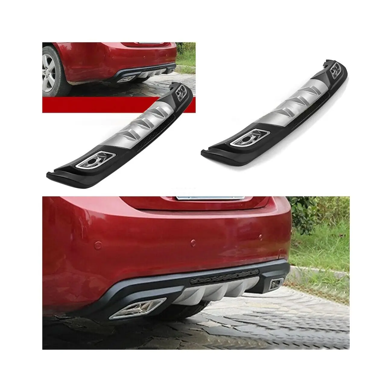 

For Dacia LODGY diffuser-auto styling modified Rear Bumper Attachment splitter car accessories