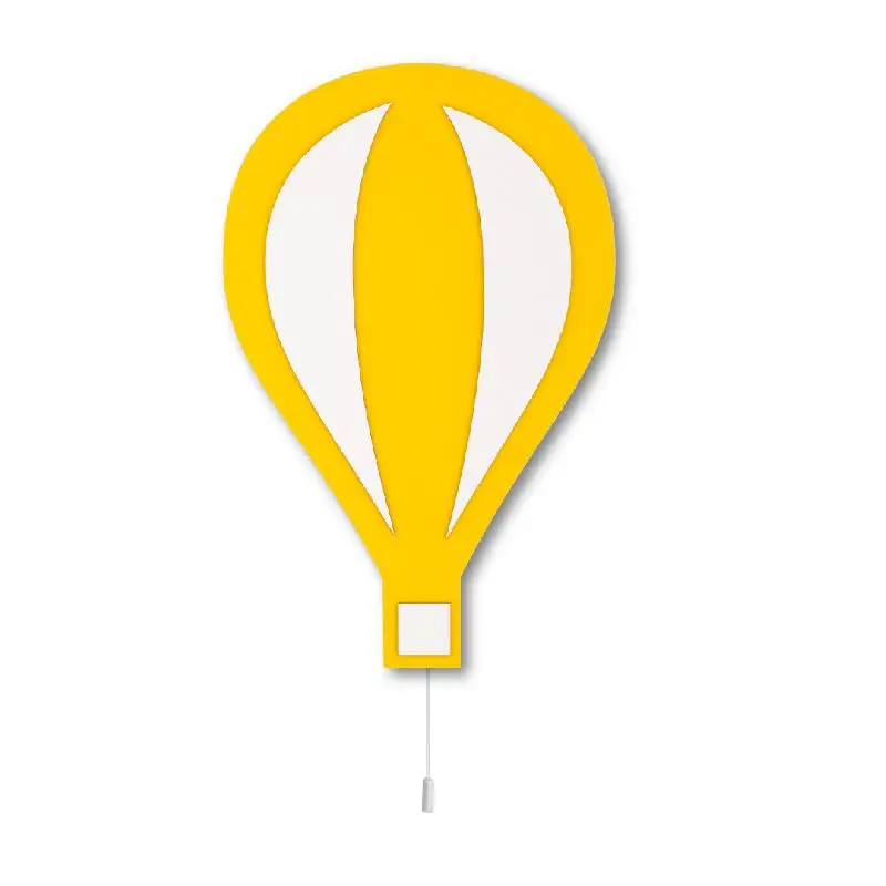 Yellow Balloon Wooden Lighting Decorative Modern Bedroom Wall Lamps Led Light Night Light 2021 Model 030