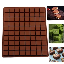 80 Cavity Square Silicone Mold Candy Chocolate Gummy Ice Cube Tray Jelly Truffles Pralines Ganache Moulds Cake Decorating Tools