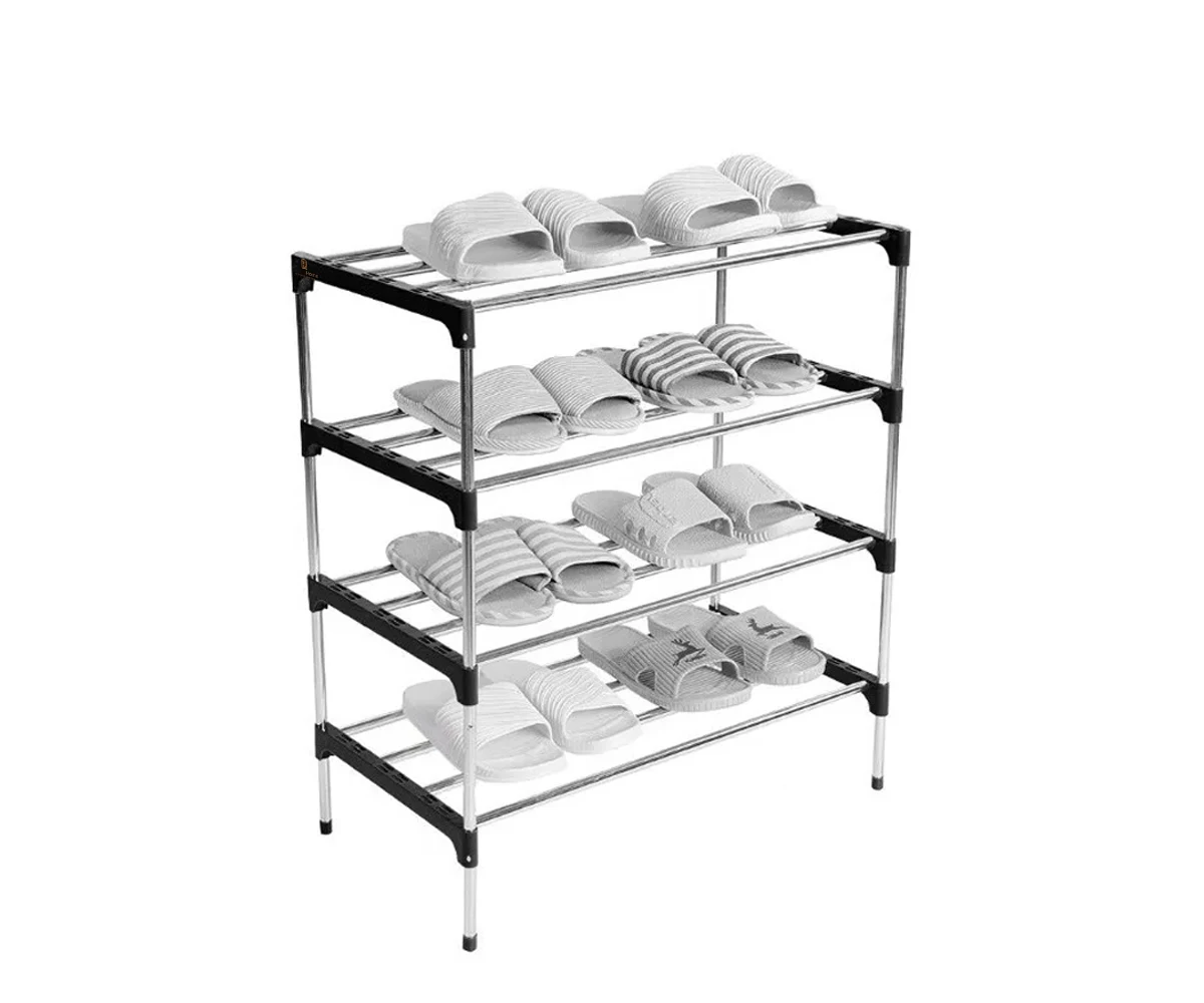 Fotografia 4: Sapateira Vertical Inox Luxo 6 Pares 4 Prateleiras Topen Home