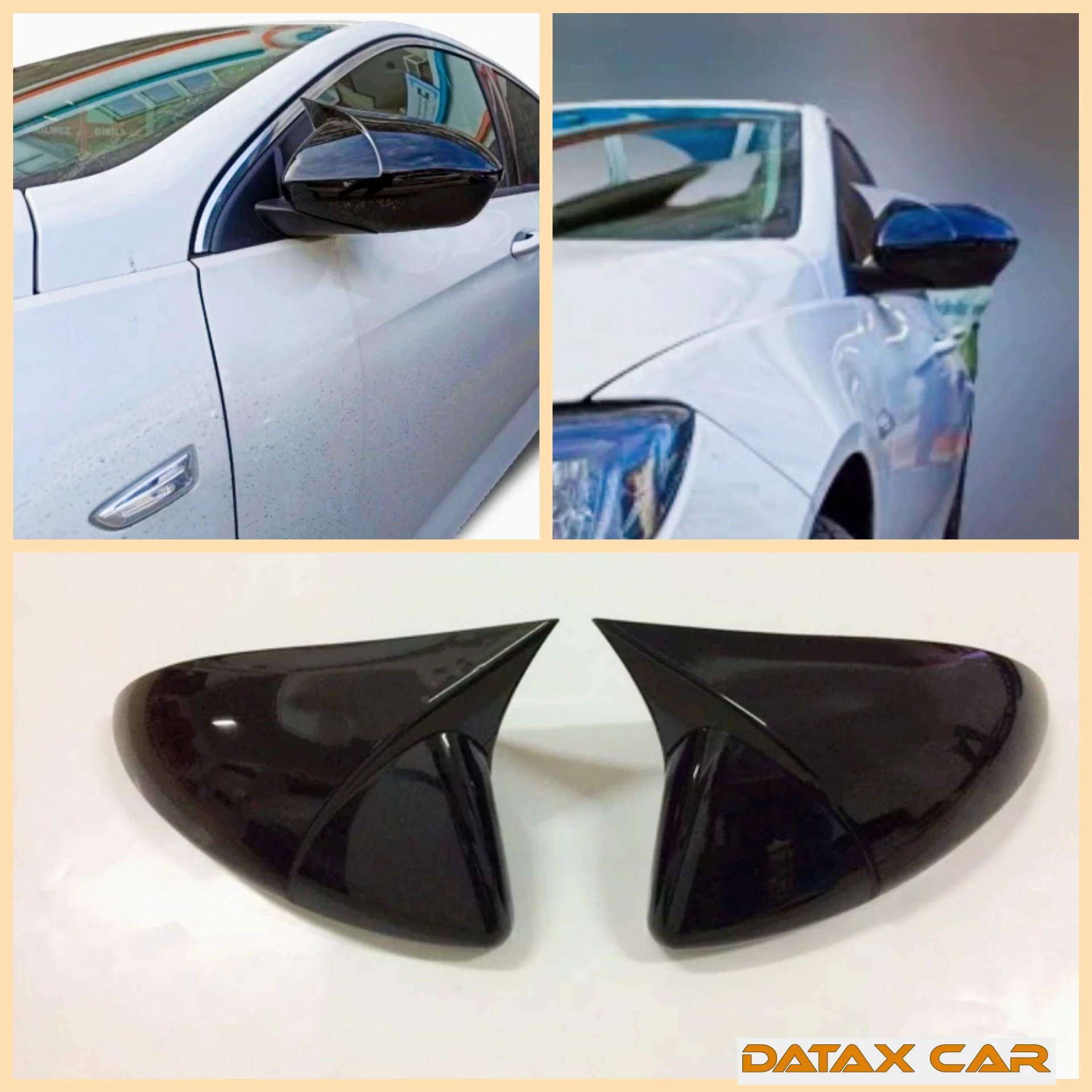 Bat Style Mirror Cover For Opel Insignia 2017 2022 Rearview Mirror Cover 2 Pieces Cover Glossy Black Shields Exterior accessory