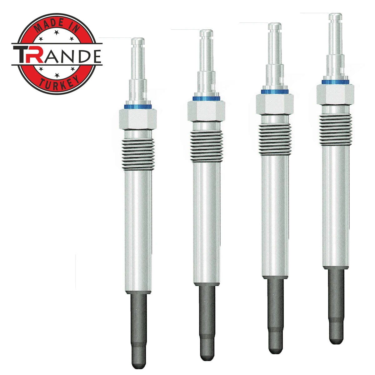 Trande Diesel Engine Heater Glow Plug 4 Pcs 11.5V For 88900724 Made In Turkey Trande Store Guarantee