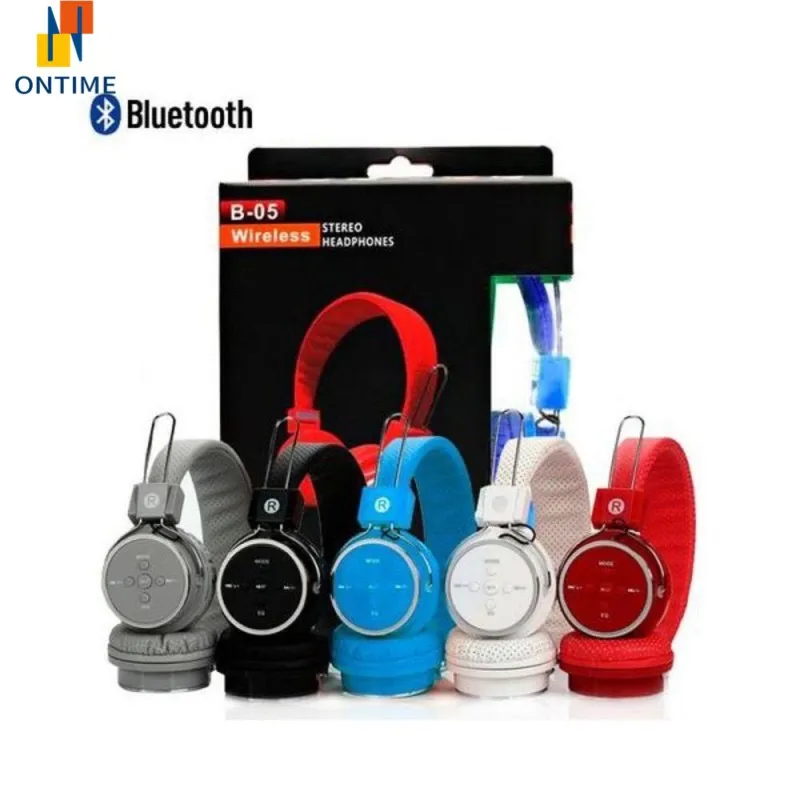 Fone Head Phone Ouvido Bluetooth Sem Fio Cartão Sd Md B-05