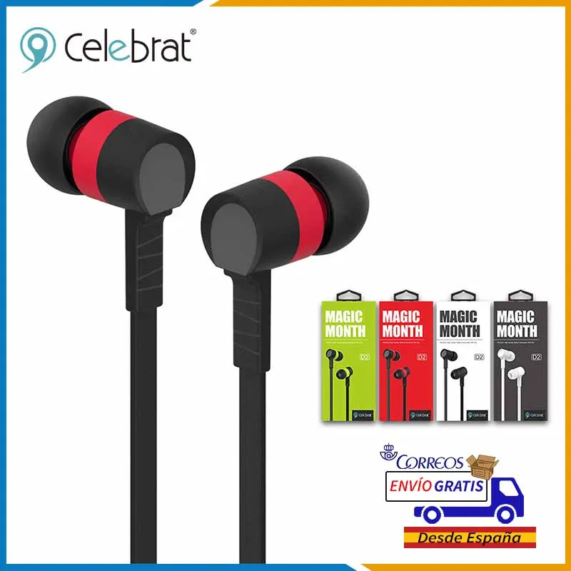 3.5mm Wired Headphones Colorful for Electronic Devices Model D2, MP3 Noise Canceling Headphones with Microphone Color